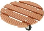 Siena Garden Pflanzenroller WPC rund Natur 30 cm