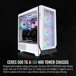 Thermaltake Ceres 500 Snow Edition Mid Tower E-ATX Computergehäuse mit Seitenteil Thermaltake Ceres 500 Snow Edition Mid Tower E-ATX Computergehäuse mit Seitenteil