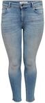 ONLY Damen Carwilly Reg Skinny Jeans Black Ess