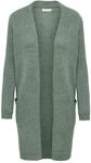 ONLY Damen Lange Strickjacke mit Taschen | Stretch Casual Langarm Gerippt | Open