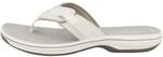 Clarks Damen Brinkley Sea Zehentrenner Turnschuhe, Wei&szlig;, 37 EU