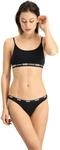 PUMA Damen Puma Iconic Women's (2 Pack) Bikini Style Underwear, Black, XL EU