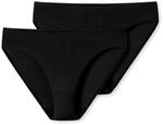 Schiesser Damen 2 Pack Taislip Unterw&auml;sche - Modal Essentials, schwarz_162894, 46