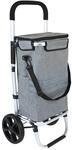 Ribelli Einkaufstrolley mit K&uuml;hlfach, Einkaufswagen Klappbar bis 45 kg, Hochwertiger