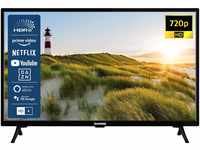TELEFUNKEN D32H550X1CWT 32 Zoll Fernseher/Smart TV (HD Ready, HDR, Triple-Tuner,