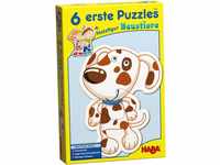 Haba 3902 - 6 Erste Puzzles, Haustiere, Puzzle mit 6 niedlichen Tiermotiven für