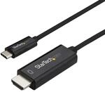 StarTech 2m USB-C auf HDMI 2.0 Videokabel, 4K 60Hz, Monitorkabel, Schwarz
