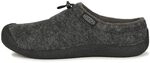 KEEN Men's Howser 3 Slide Slippers, Charcoal Grey Felt/Black, 45