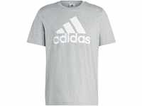 adidas Herren Essentials Single Langarm T-Shirt, Medium Grey Heather, M