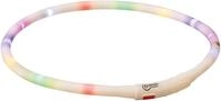 TRIXIE Leuchtring f&uuml;r Hunde XS-XL wei&szlig;/bunt &ndash; Leuchtendes Hundehalsband, ideal