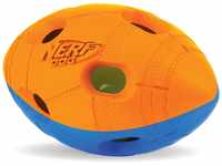 Nerf Dog Hundespielzeug LED Football, Hundespielzeug LED Ball, orange/blau,...