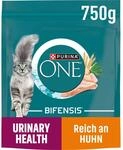 PURINA ONE BIFENSIS Urinary Health Katzenfutter trocken, reich an Huhn, 6er Pack (6 x
