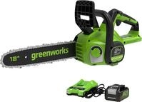 Greenworks GD24CS30K4 Akku Kettens&auml;ge mit 24V 4Ah Akku und Ladeger&auml;t, b&uuml;rstenlosem
