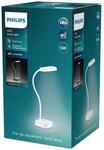 PHILIPS LED Rock tragbare Tischleuchte, Wei&szlig;
