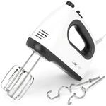 Clatronic Mixer | kraftvoller 400 Watt-Motor | Handmixer | Turbostufe & 5