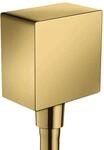 hansgrohe Schlauchanschluss FixFit Square, Wandanschluss mit R&uuml;ckflussverhinderer,