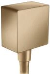 hansgrohe Schlauchanschluss FixFit Square, Wandanschluss mit...