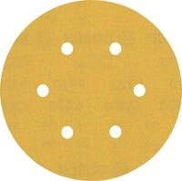 Bosch 50x EXPERT C470 Schleifblatt mit 6 L&ouml;chern (f&uuml;r Farbe auf Holz, Hartholz, &Oslash;