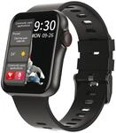 Smarty2.0 Unisex Smartwatch in der Farbe schwarz mit Silikonarmband, Geh&auml;usel&auml;nge:
