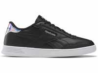Reebok Damen Court Advance Sneaker, Black White Footwear White Pink Glow, 37.5...