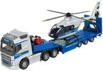 Majorette Auto-Set Volvo FH-16 Police Truck mit Airbus Helikopter (35 cm) -...