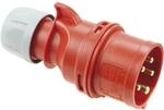 PC ELECTRIC 015-6 Eurostecker Shark 5-polig 16 Ampere IP44, Rot