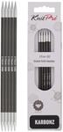 KnitPro Carbonz Strumpfstricknadeln 5-St&uuml;cke, 20 cm L&auml;nge x 3.75 mm St&auml;rke