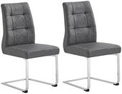 byLIVING 2er-Set Schwingstuhl Marlen XXL, Schwinger in Grau im Vintage Look