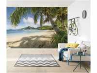 Komar Fototapete - Castaway - Größe 368 x 254 cm - Tapete, Strand, Meer,...