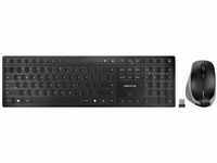 CHERRY DW 9500 Slim, kabelloses Tastatur- und Maus-Set, EU-Layout (QWERTY),