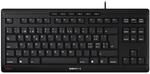 CHERRY Stream Keyboard TKL, Kabelgebundene Tastatur ohne Nummernblock, Schweizer