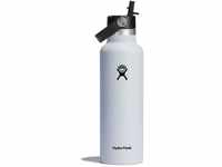 HYDRO FLASK - Trinkflasche 621ml (21oz) mit Strohdeckel - Vakuumisolierte,