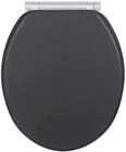 WENKO WC-Sitz Mod. Morra, Toilettensitz mit durchgehendem Scharnier &...
