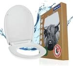 WENKO WC-Sitz mit Absenkautomatik (Softclose), Toilettensitz abnehmbar durch