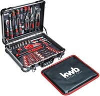 kwb Werkzeugkoffer, 80-teilige Werkzeug-Set, aus robustem Aluminium, abschlie&szlig;bar,
