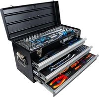 BGS Elektriker-Metall-Werkzeugkoffer, 3 Schubladen mit 147 Werkzeugen 3350