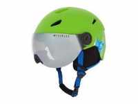 Intersport Unisex Jugend Pulse Jr S2 Visor Hs Ski-Helm, White/Turquoise, XS