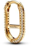 PANDORA ME Pav&eacute; Link-Ohrring aus 14 Karat vergoldeter Metalllegierung mit Cubic