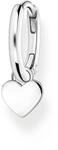 THOMAS SABO Einzel Creole mit Herz Anh&auml;nger silber 925 Sterlingsilber