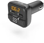 Hama FM Transmitter fürs Autoradio mit AUX, USB und Kfz Ladegerät (Auto Adapter Hama FM Transmitter fürs Autoradio mit AUX, USB und Kfz Ladegerät (Auto Adapter