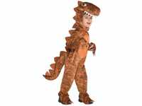 (PKT) (9904747) Child T-Rex Hooded Jumpsuit Costume (6-8yr)