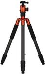 Rollei C6i Stativ Kamera Orange, 171,5 cm Fotostativ aus Aluminium Kompaktes