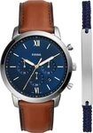 Fossil Neutra uhr f&uuml;r Herren, Chronographenwerk mit Edelstahl- oder Lederarmband,