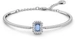 Swarovski Millenia Armreif, Blauer und Rhodinierter Damenarmreif mit Strahlenden