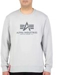 Alpha Industries Basic Sweater Sweatshirt f&uuml;r Herren Pastel Grey