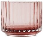 Lyngby Porcel&aelig;n Teelichthalter &Oslash;6.7 cm Lyngby aus mundgeblasenen Glas, rot