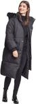 Urban Classics Damen Ladies Oversize Faux Fur Puffer Coat Jacke,per Pack Schwarz