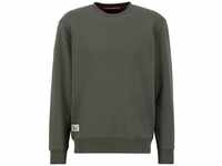 Alpha Industries Dragon EMB Sweater Sweatshirt für Herren Dark Olive