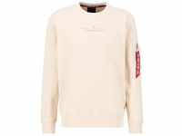 Alpha Industries Double Layer Sweater Sweatshirt für Herren Jet Stream White
