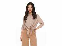 ONLY Damen Onllecey Ls Knot Shirt Noos Wvn, Toasted Coconut, S